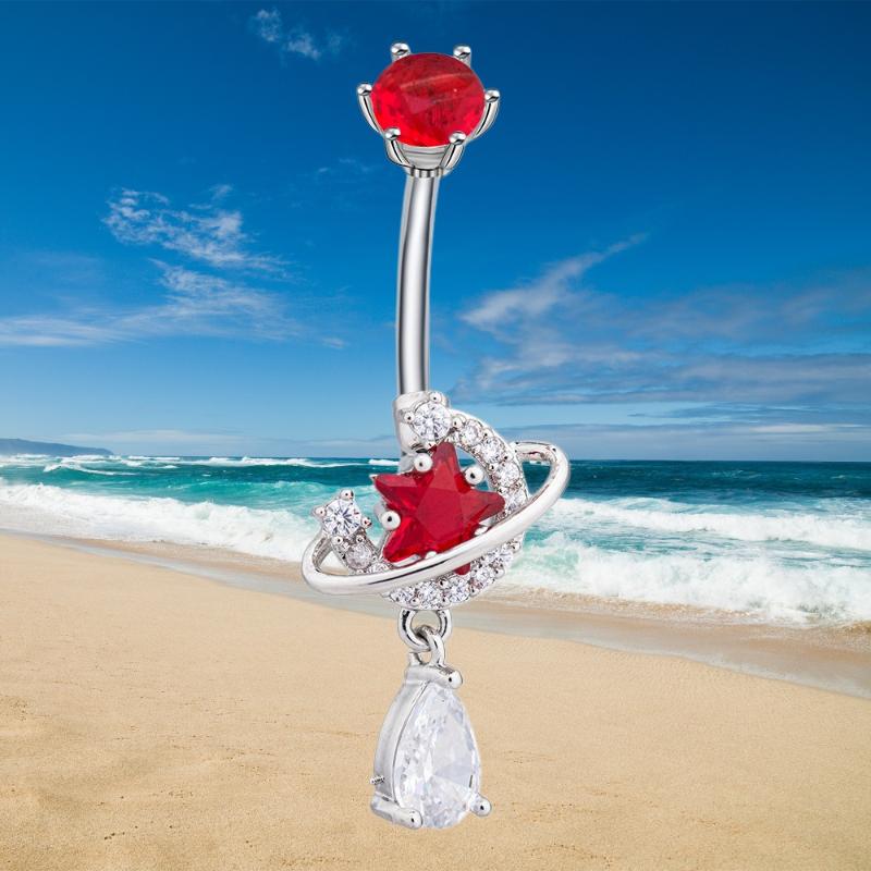 Body Jewelry Universe - Crystal Universe Dangle Belly Button Rings