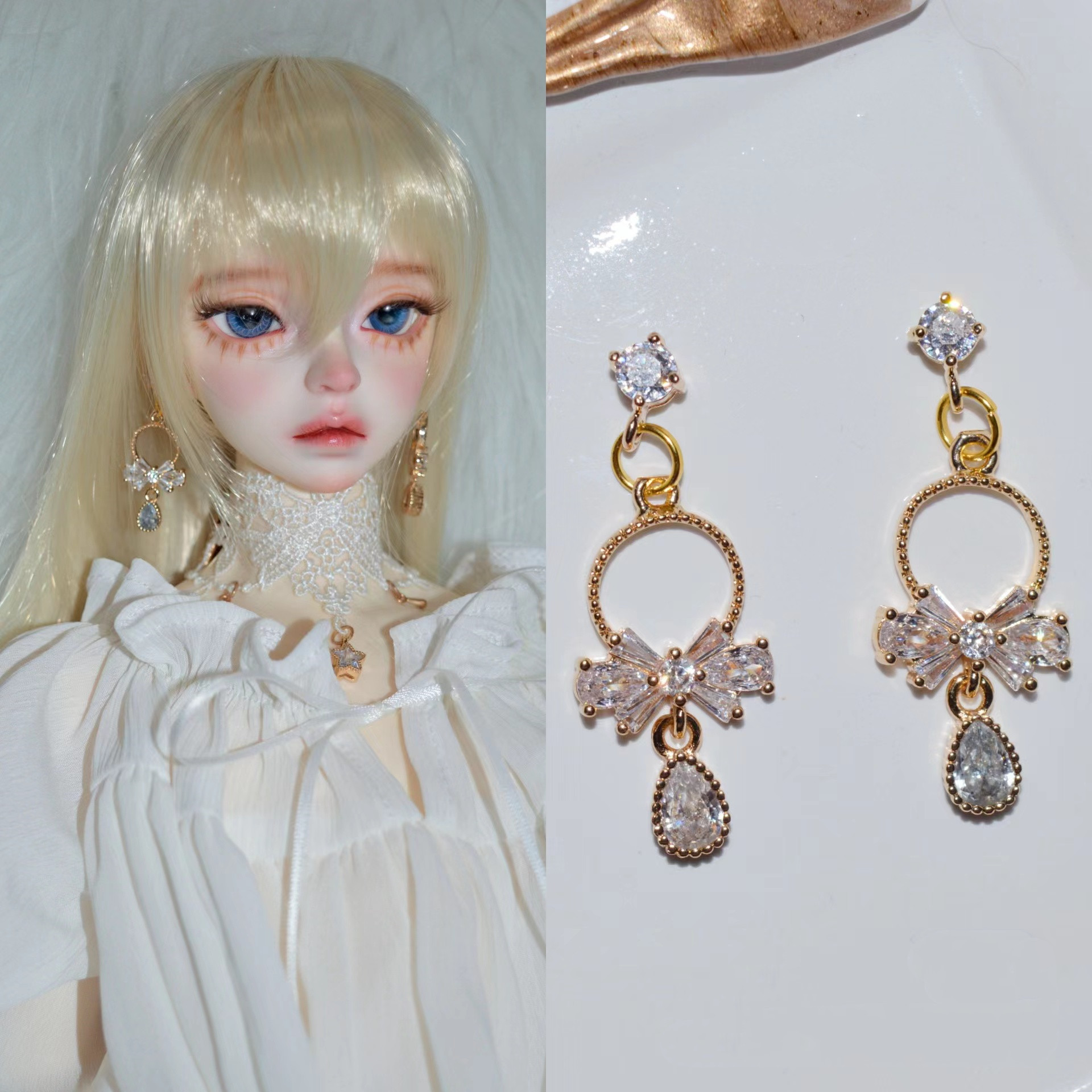 Body Jewelry Universe - 1/3 BJD Doll Earrings Uncle Universal