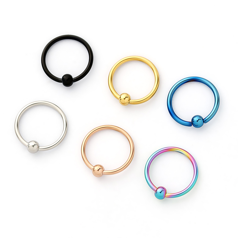 Body Jewelry Universe - 2pcs New type of ball-clamped titanium