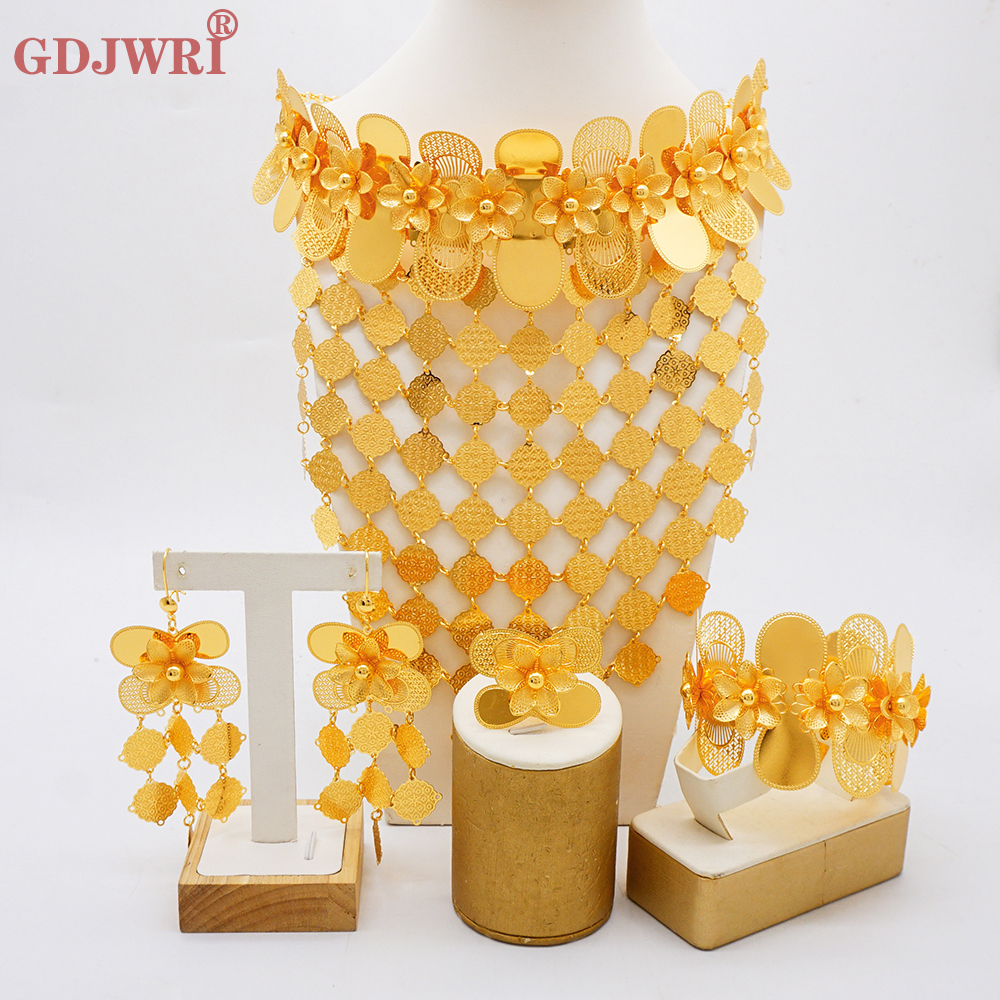 Body Jewelry Dubai - Dubai Gold Plated Long Broad body