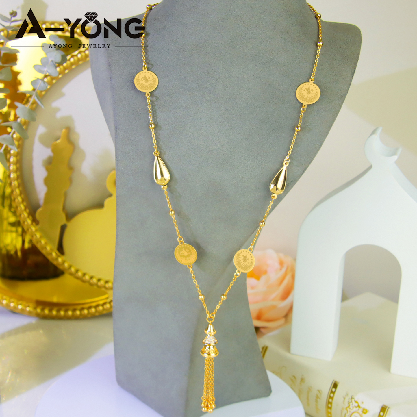 Nigeria Bridal Wedding Necklac - Body Jewelry Dubai avaliação e preço