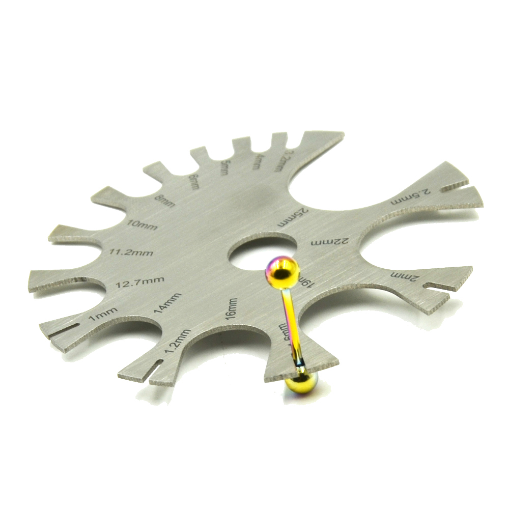 Stainless Steel Gauge Wheel Be - Body Jewelry Gauge To Mm avaliação e preço