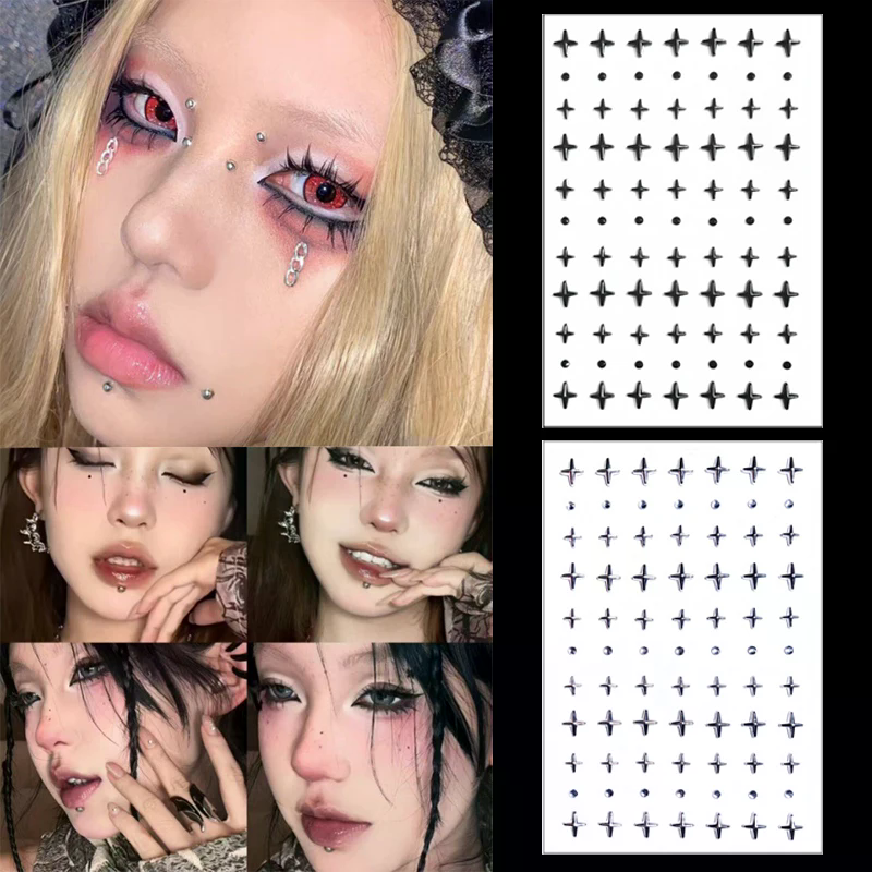 1 Sheet Non Piercing Lip Nails - Body Jewelry Lip Ring avaliação e preço
