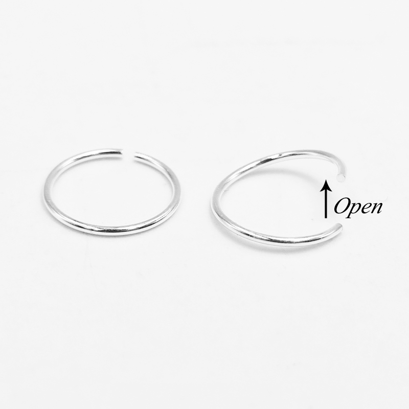 925 sterling silver Nose Ring  - Body Jewelry Lip Ring avaliação e preço