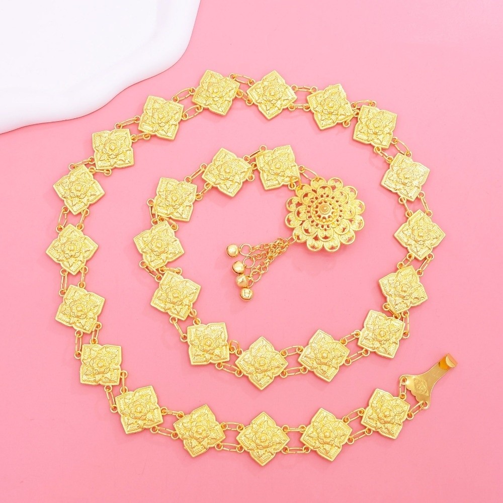 New Ethnic Hollow Waist Chain  - Body Jewelry Indian avaliação e preço