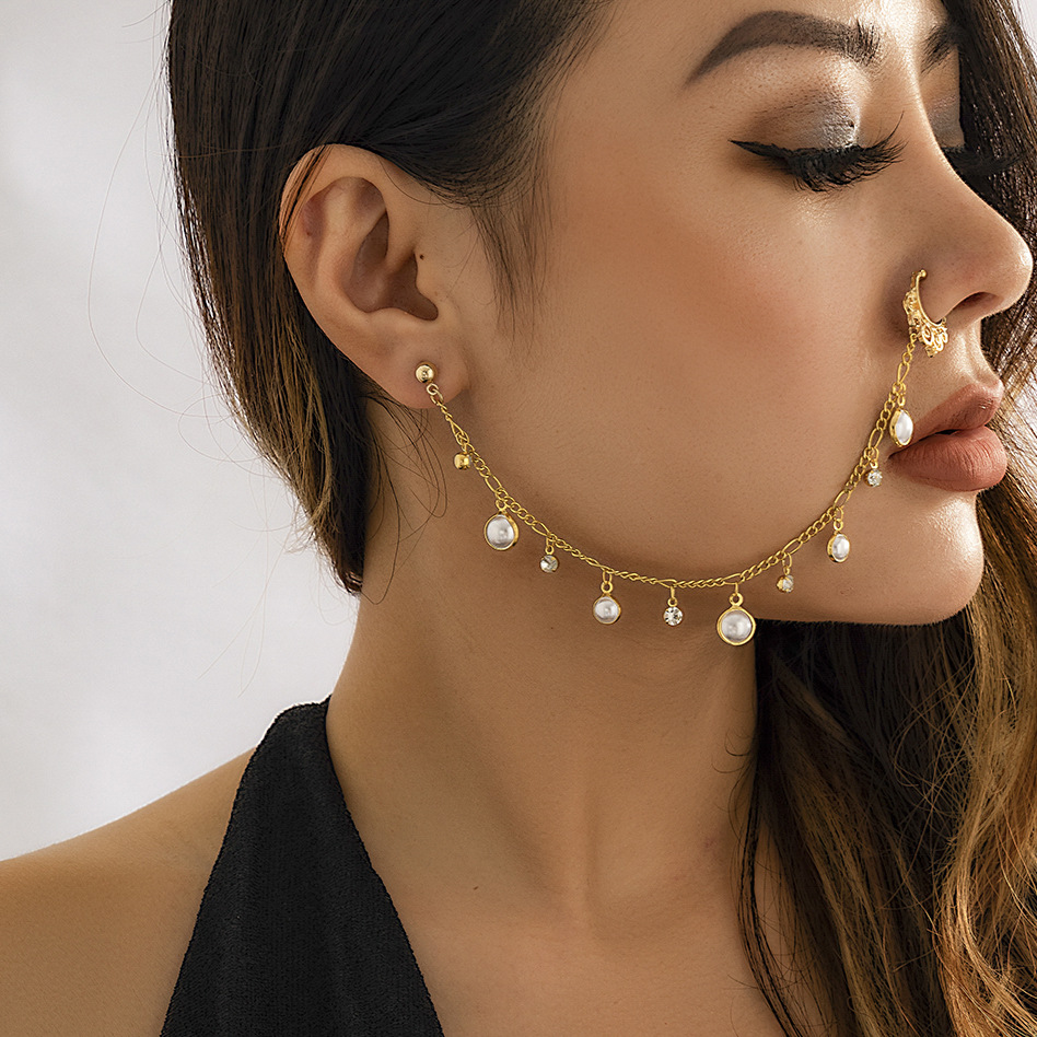 Indian Gold Color Pearl Butter - Body Jewelry Indian avaliação e preço