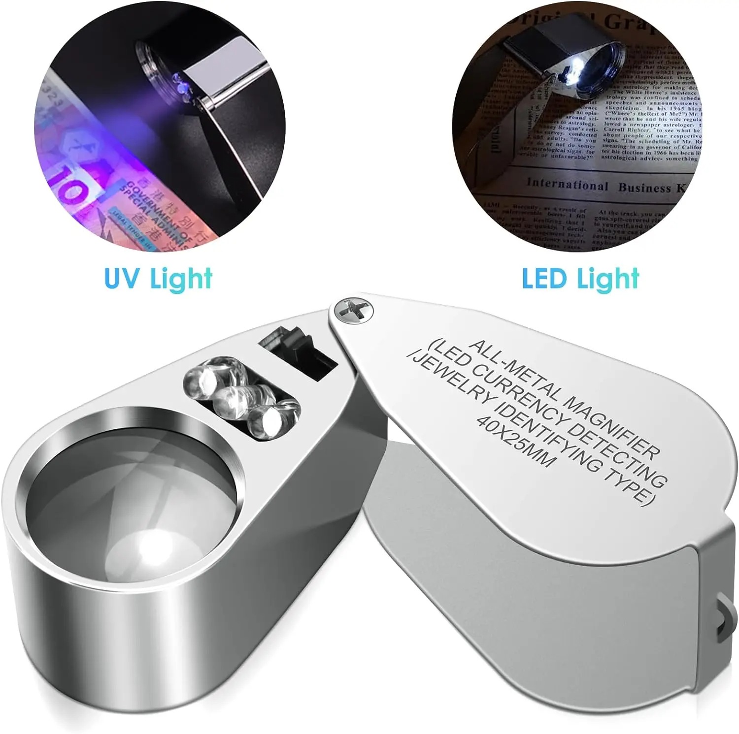 40X Illuminated Jeweler Loupe  - Body Jewelry Repair avaliação e preço