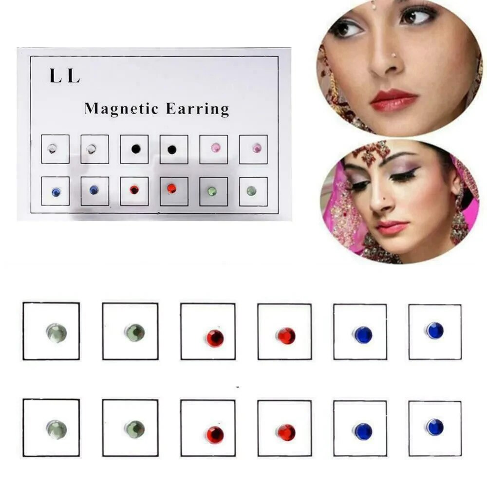 12PCS/Card Fake Cheater Non Pi - Body Jewelry Lip Ring avaliação e preço