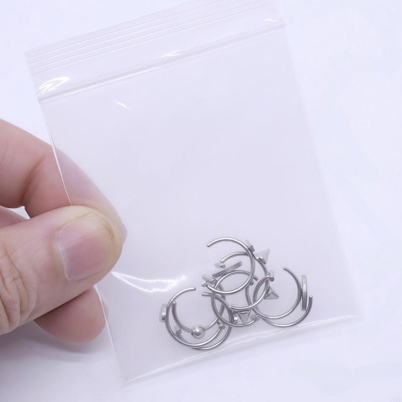   Stainless Steel Clip on Lip  - Body Jewelry Lip Ring avaliação e preço