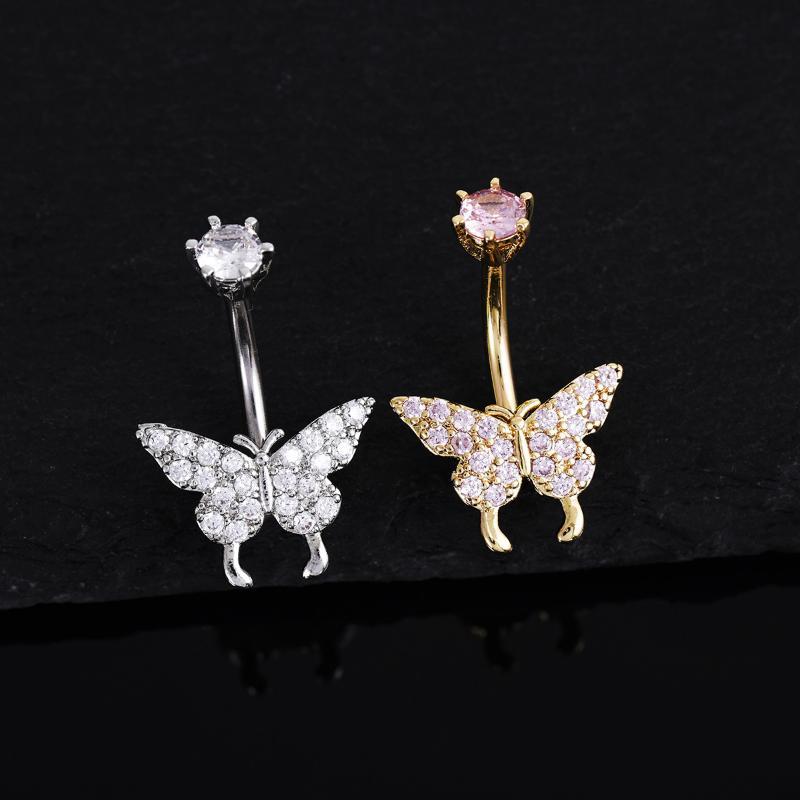 Butterfly Zircon Belly Button  - Body Jewelry Universe avaliação e preço