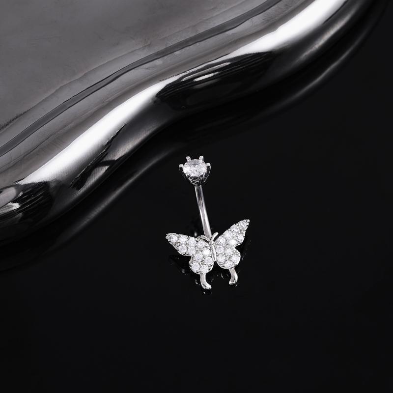 Butterfly Zircon Belly Button  - Body Jewelry Universe avaliação e preço