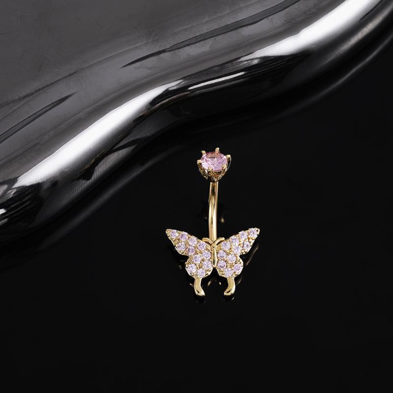 Butterfly Zircon Belly Button  - Body Jewelry Universe avaliação e preço