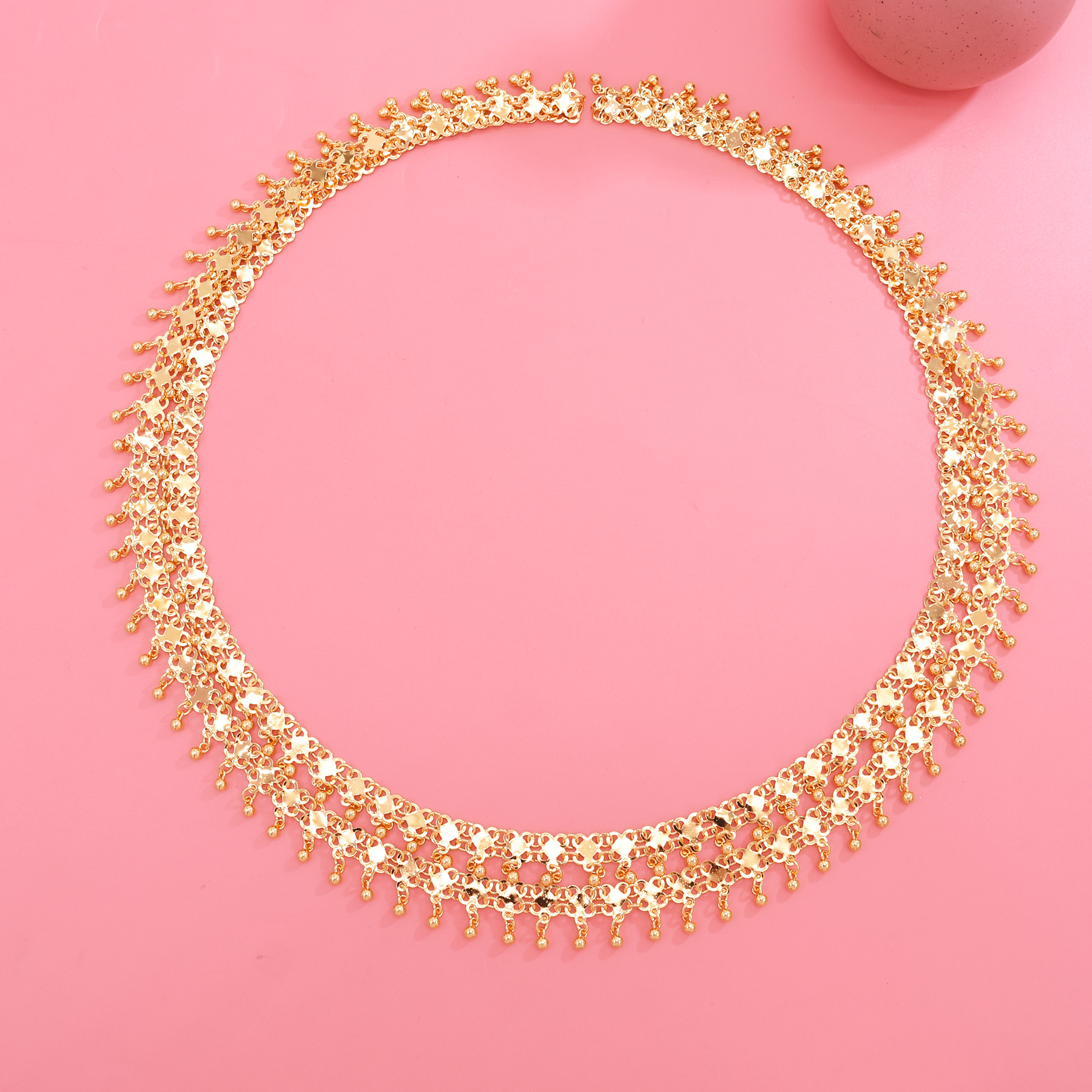 Golden Beads Tassel Shoulder C - Body Jewelry Indian avaliação e preço