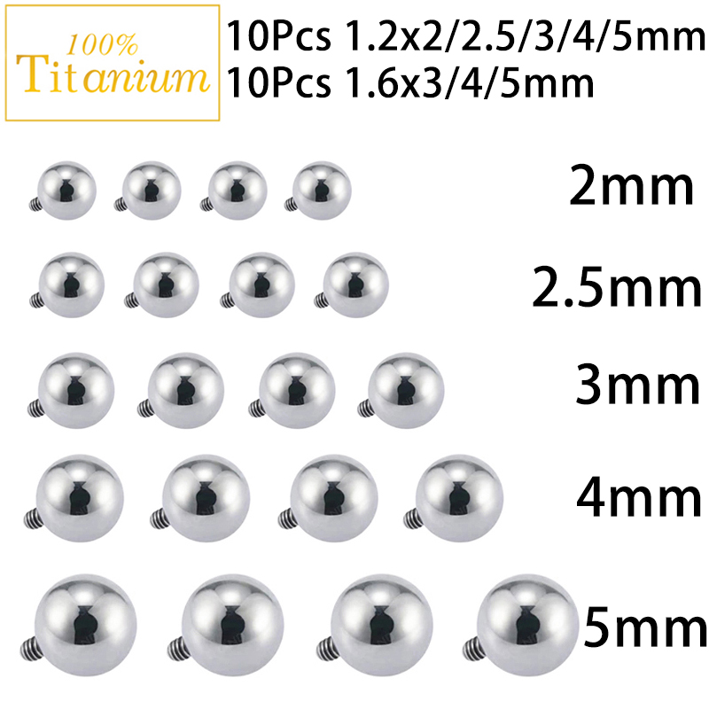 10Pc Implant Grade ASTM G23 Ti - Body Jewelry Implant Grade avaliação e preço