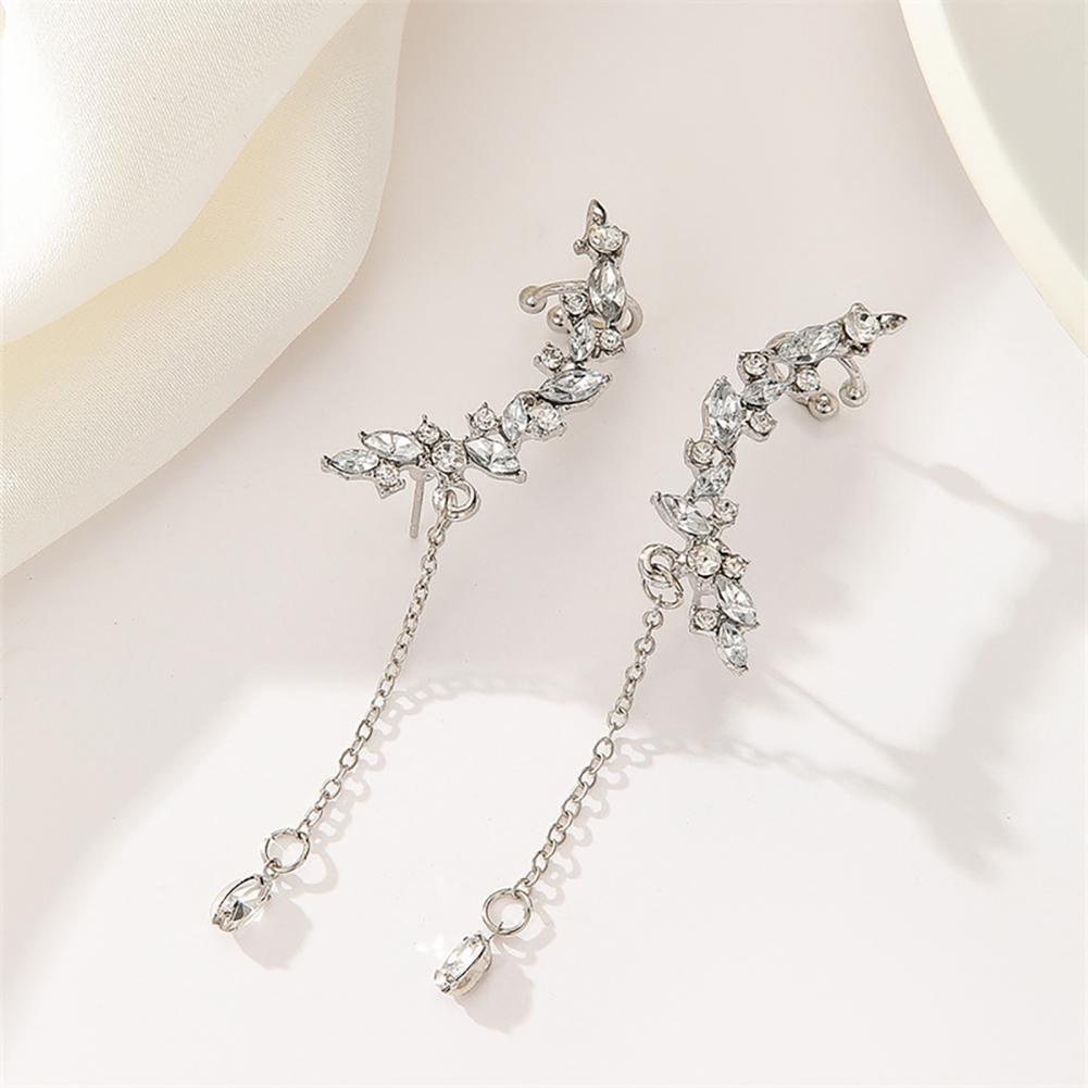 Long Tassel Earrings Diamond F - Cluster Stud Ear avaliação e preço