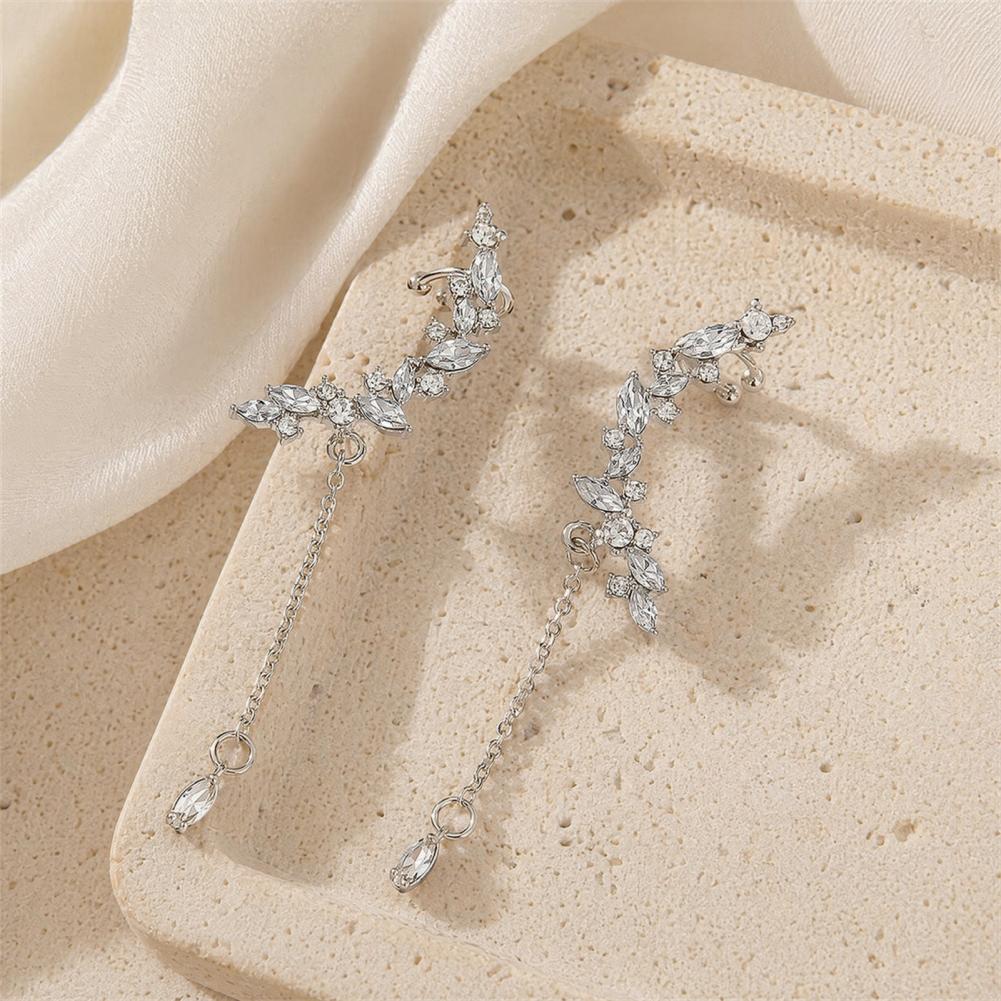 Long Tassel Earrings Diamond F - Cluster Stud Ear avaliação e preço