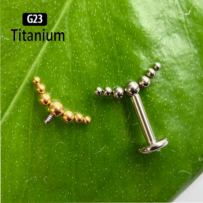 G23 Titanium Piercing 7pcs Bal - Cluster Stud Ear avaliação e preço