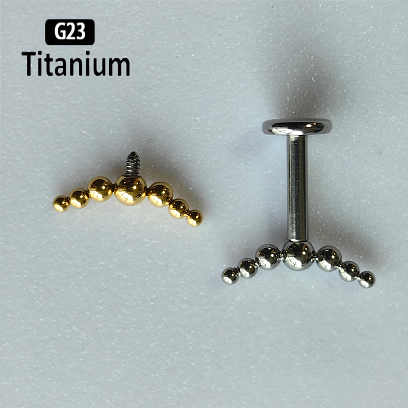 G23 Titanium Piercing 7pcs Bal - Cluster Stud Ear avaliação e preço