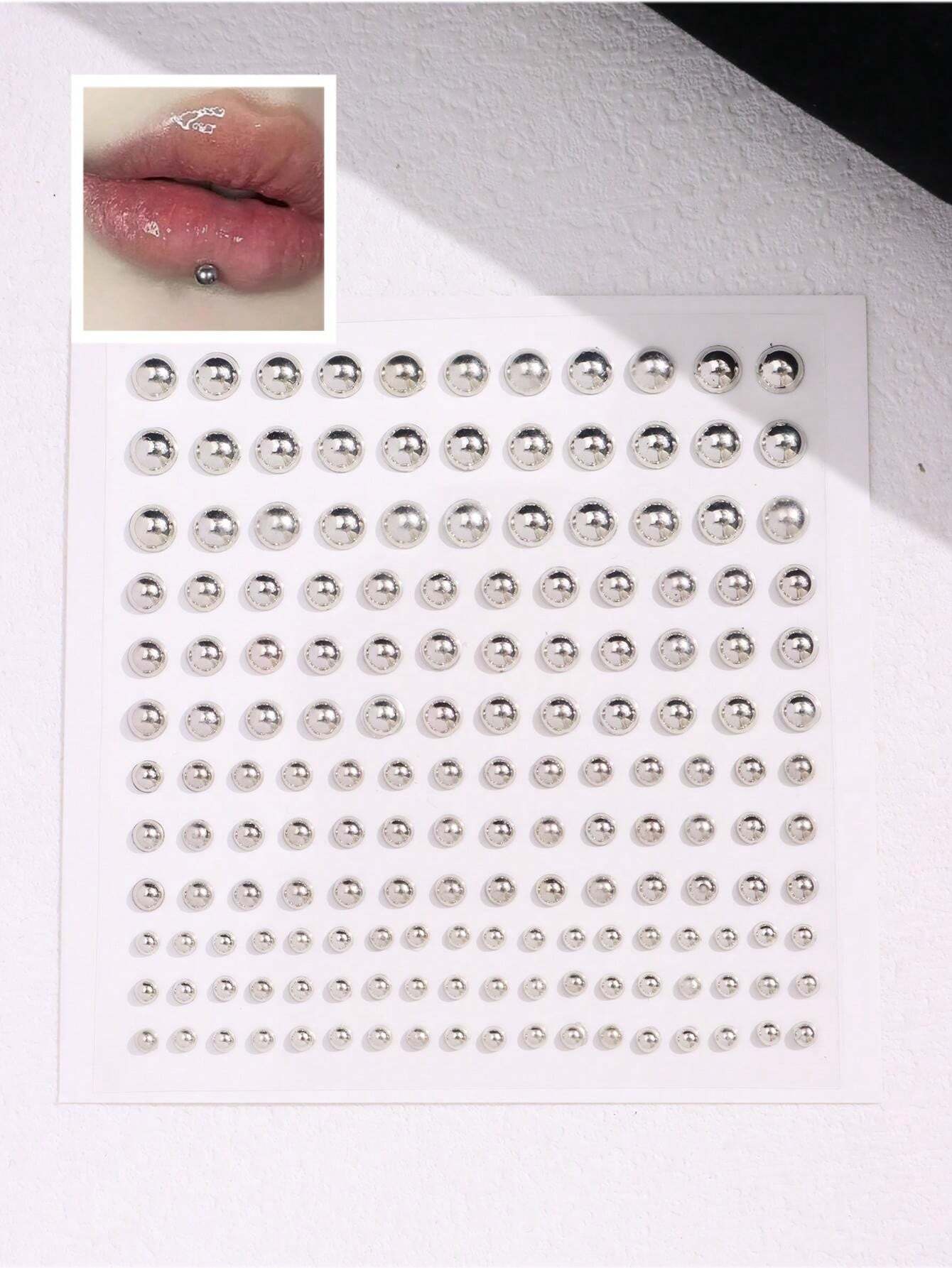 165pcs/Set 3-6mm Silver Plated - Body Jewelry Lip Ring avaliação e preço