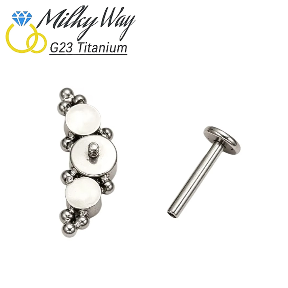G23 ASTM F136 Titanium 16G Clu - Cluster Stud Ear avaliação e preço