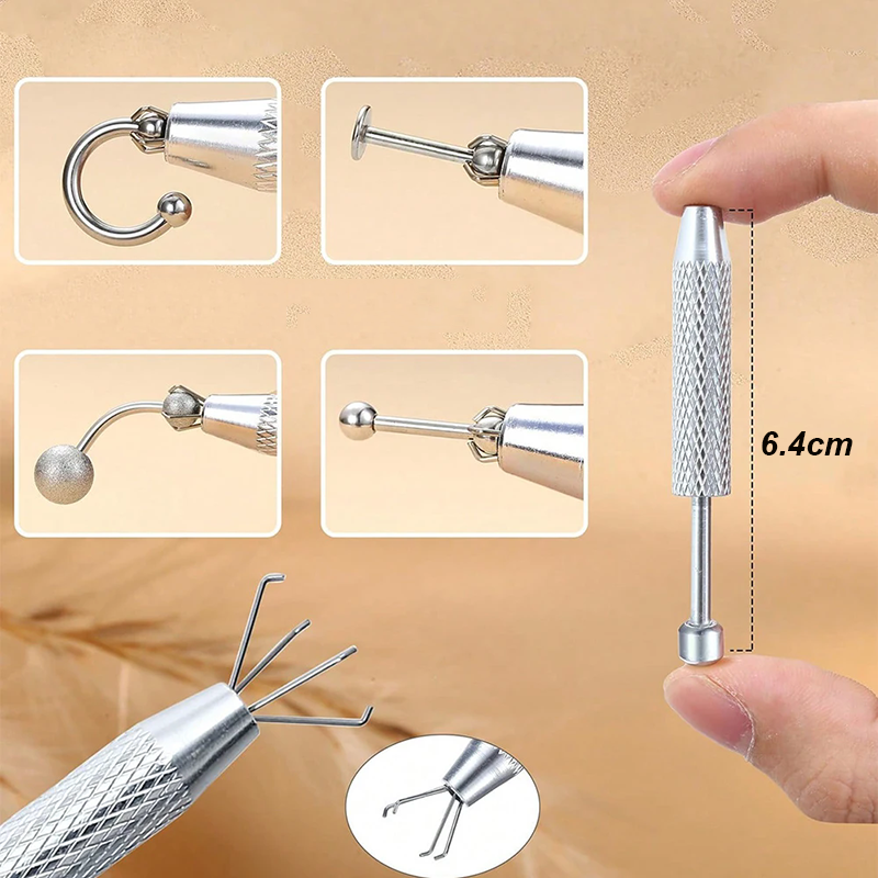 1pc Stainless Steel Piercing B - Body Jewelry Removal Tool avaliação e preço
