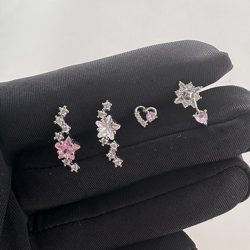 INS Style Full CZ Titanium Scr - Cluster Stud Ear avaliação e preço