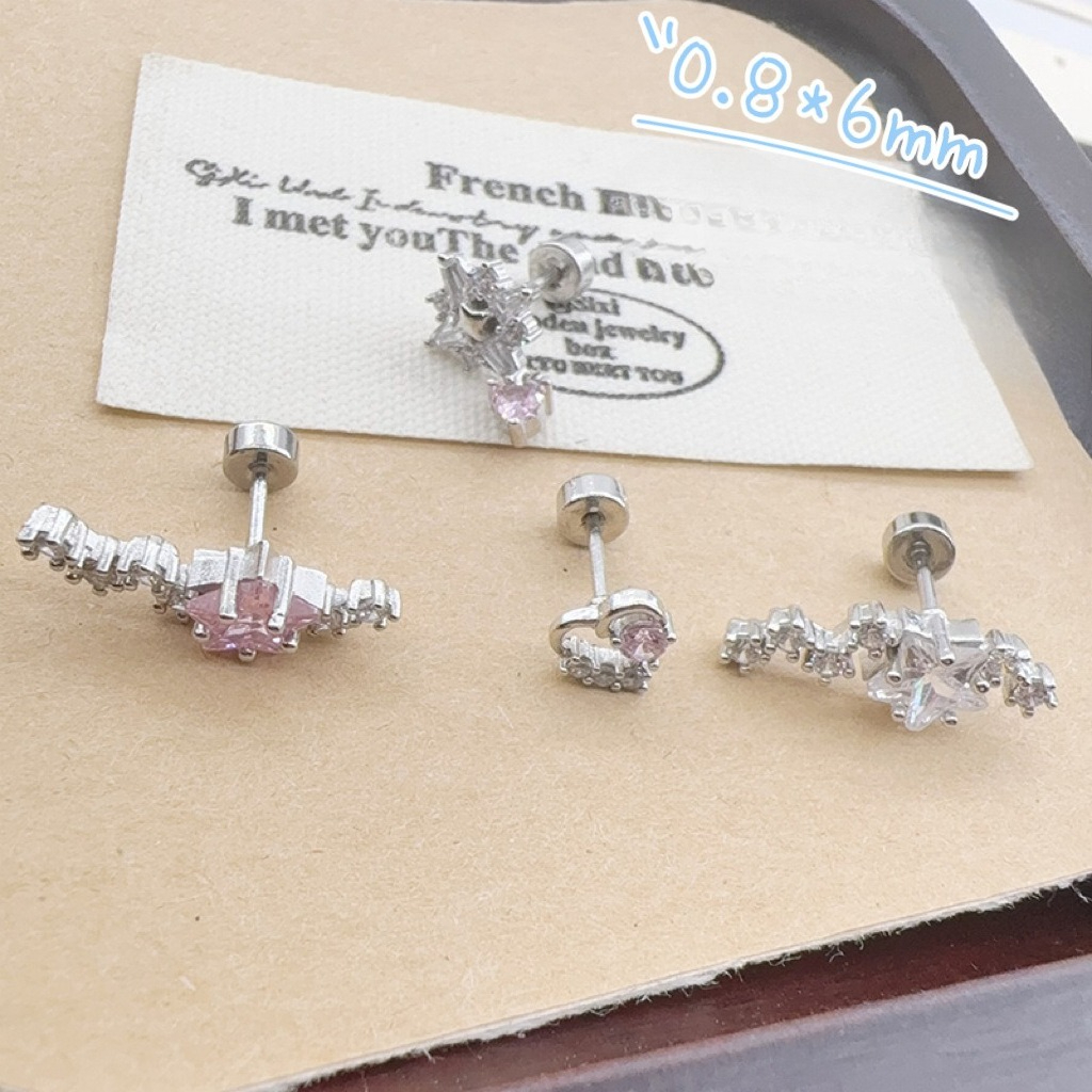 INS Style Full CZ Titanium Scr - Cluster Stud Ear avaliação e preço