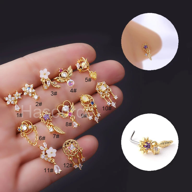 2022 New 1Pcs Fashion 316L Sur - Body Jewelry Indian avaliação e preço