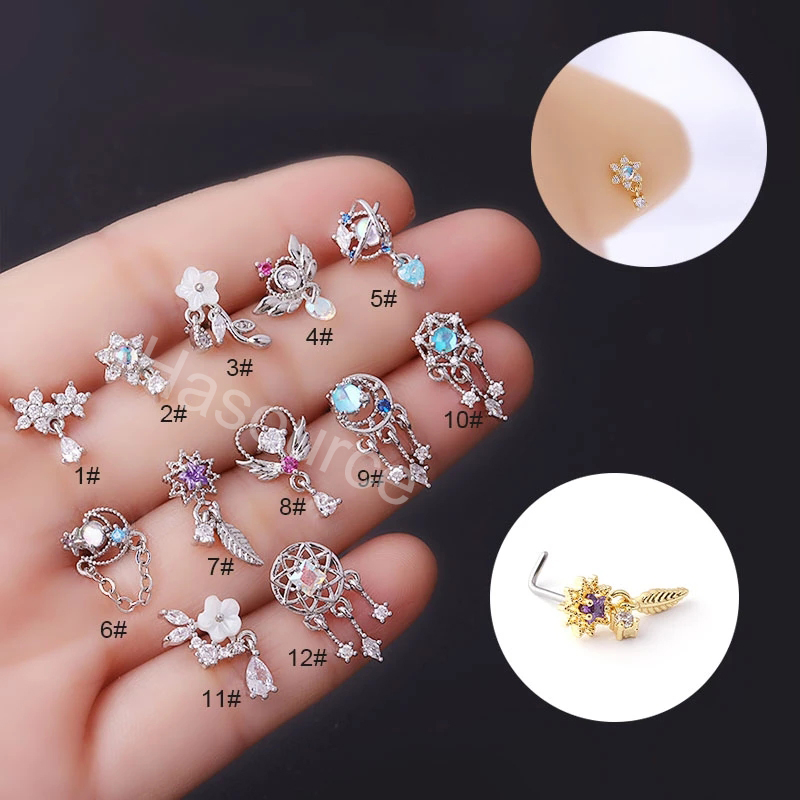 2022 New 1Pcs Fashion 316L Sur - Body Jewelry Indian avaliação e preço