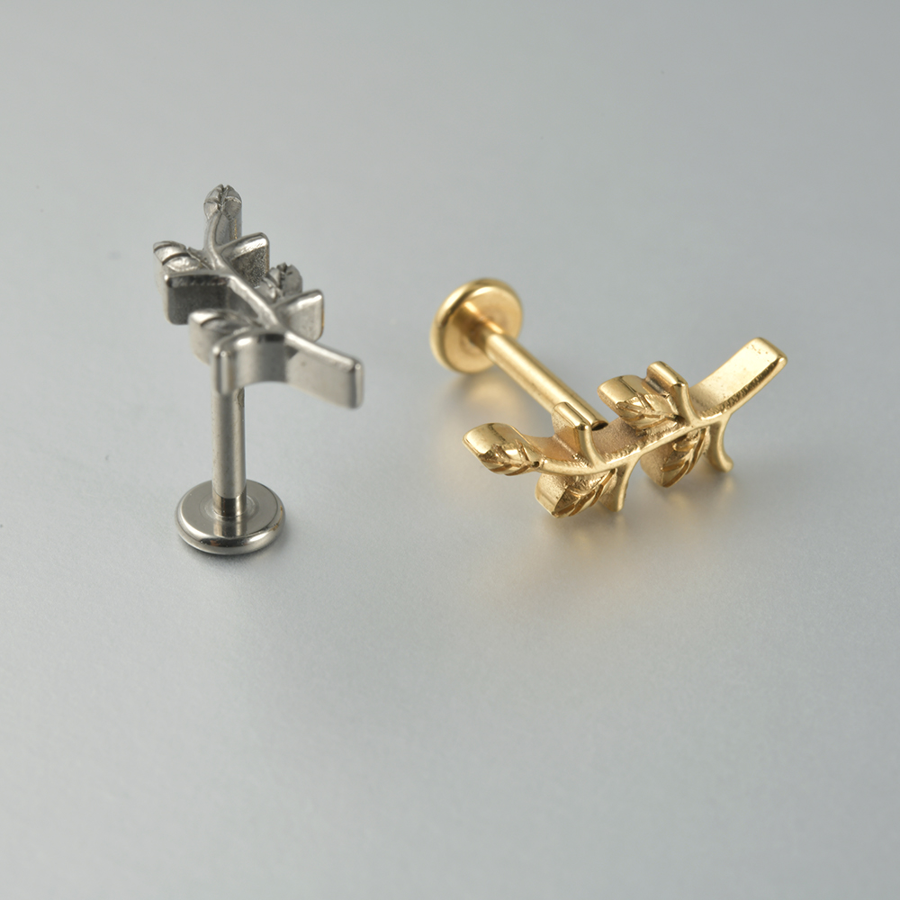 1PC Zircon&Opal G23 Solid Tita - Cluster Stud Ear avaliação e preço