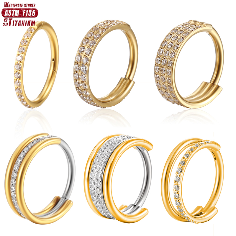 F136 Titanium Nose Ring Implan - Body Jewelry Implant Grade avaliação e preço