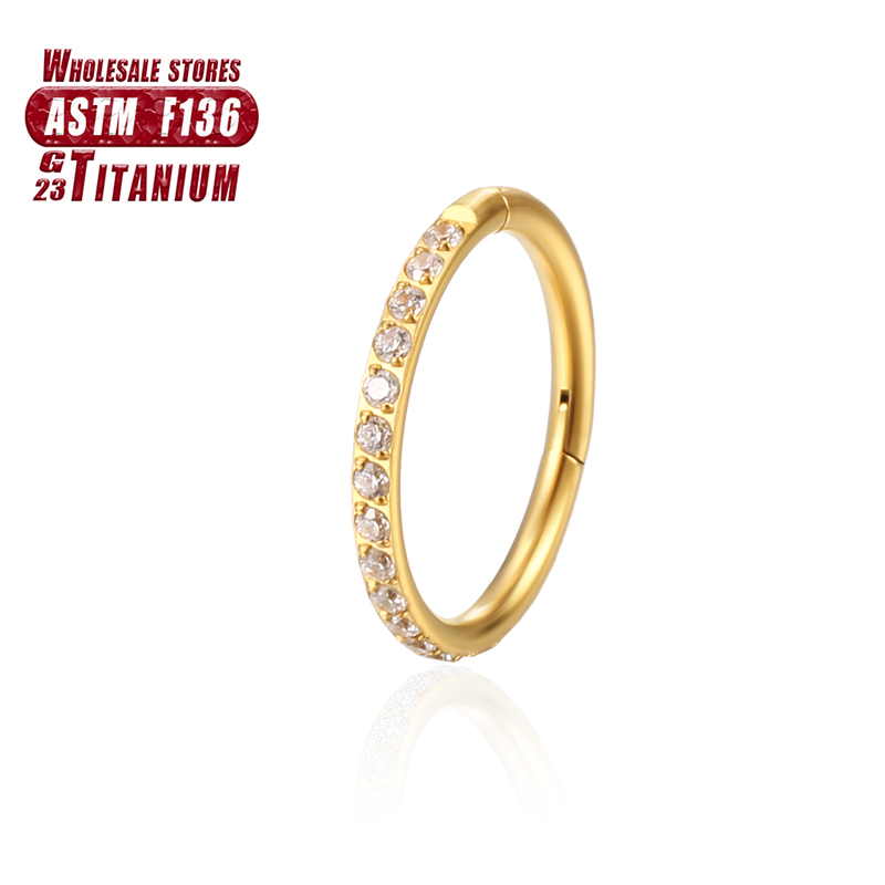 F136 Titanium Nose Ring Implan - Body Jewelry Implant Grade avaliação e preço