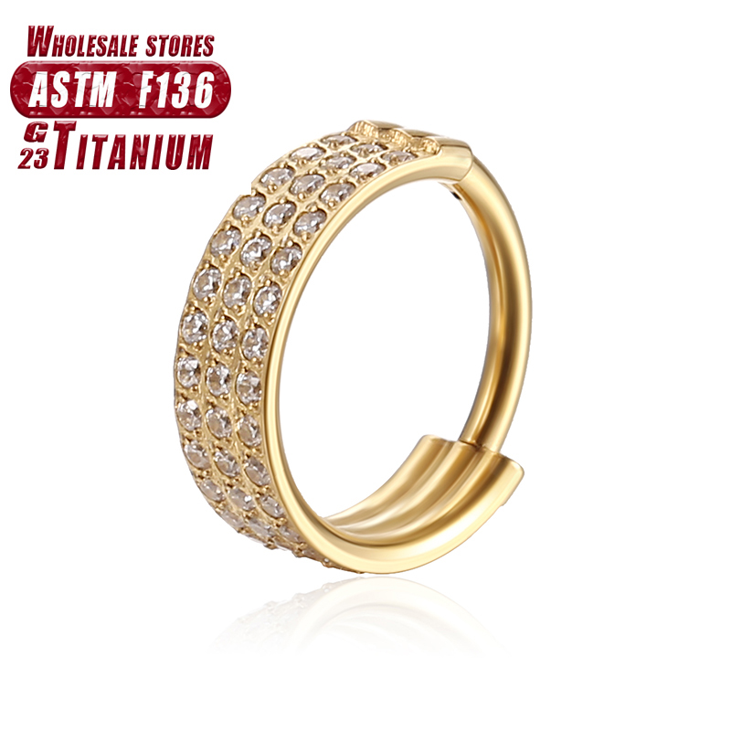 F136 Titanium Nose Ring Implan - Body Jewelry Implant Grade avaliação e preço