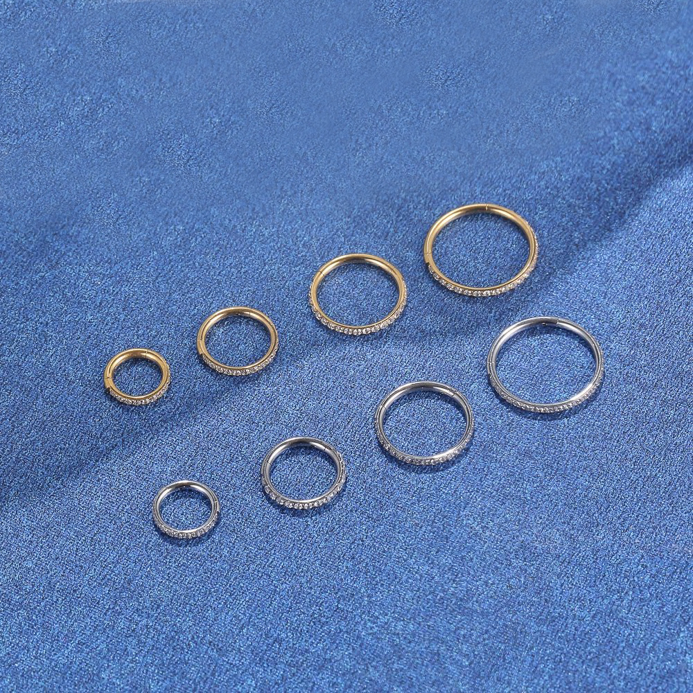 F136 Titanium Nose Ring Implan - Body Jewelry Implant Grade avaliação e preço