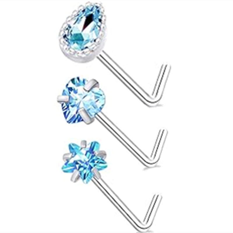 3PC Stainless Steel Flower Nos - Body Jewelry Indian avaliação e preço