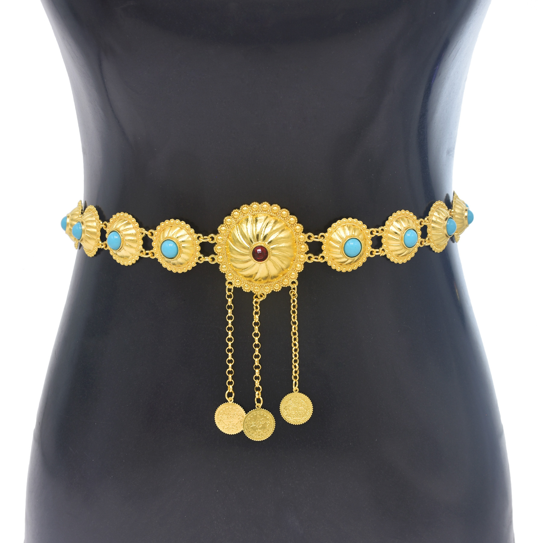 New Golden Hemispherical Inlai - Body Jewelry Dubai avaliação e preço