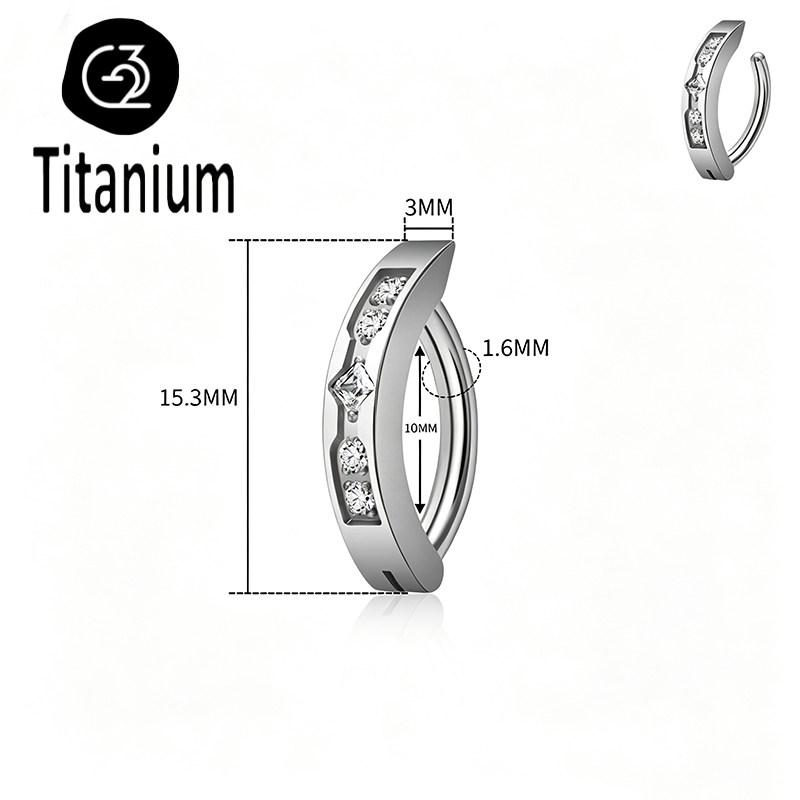 Implant Grade ASTM F136 Titani - Body Jewelry Implant Grade avaliação e preço