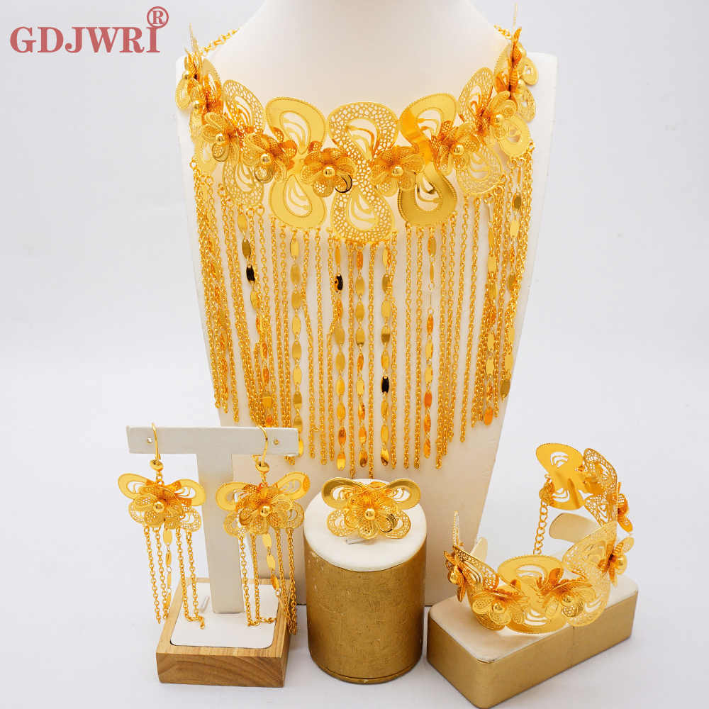 Dubai Gold Plated Long Broad b - Body Jewelry Dubai avaliação e preço