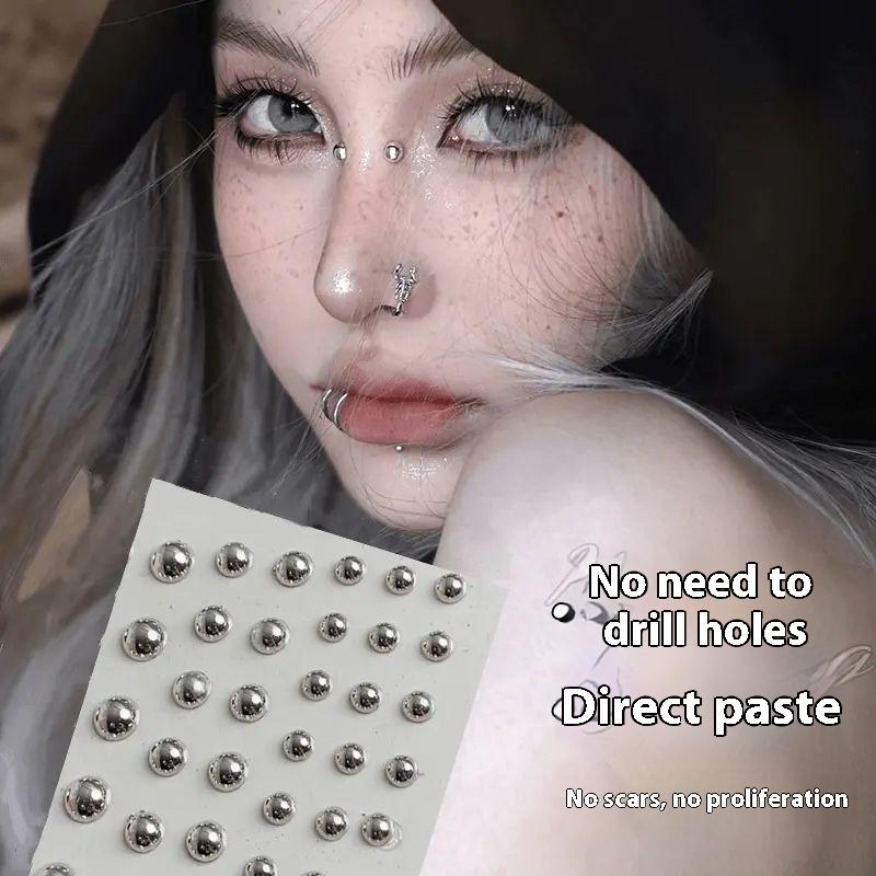 321pcs Non Piercing Lip Studs  - Body Jewelry Lip Ring avaliação e preço