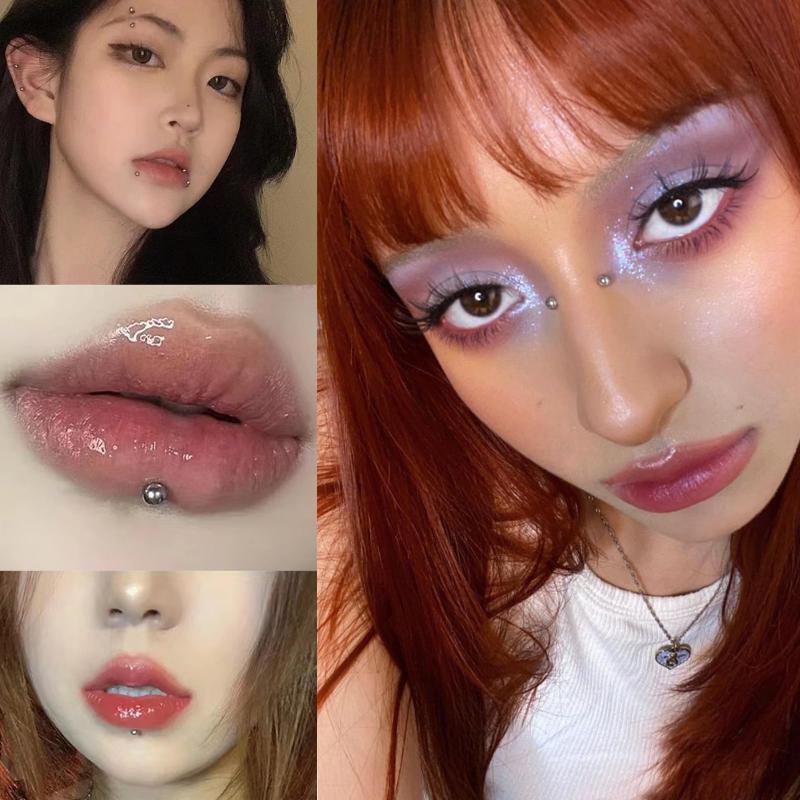321pcs Non Piercing Lip Studs  - Body Jewelry Lip Ring avaliação e preço