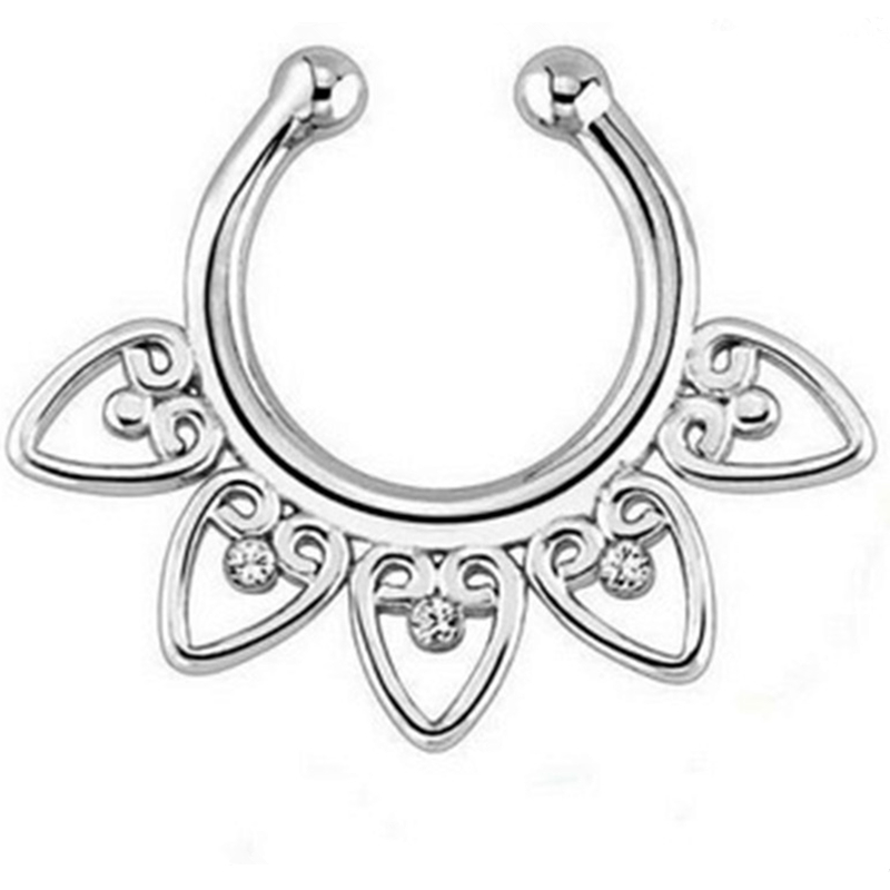 Indian Crystal Snag In The Nos - Body Jewelry Indian avaliação e preço