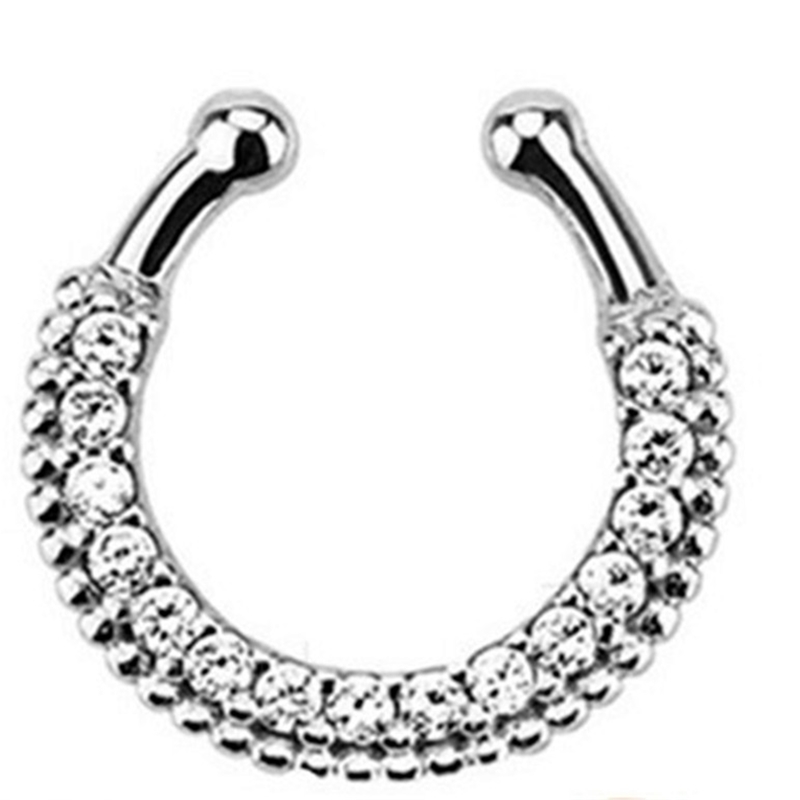 Indian Crystal Snag In The Nos - Body Jewelry Indian avaliação e preço