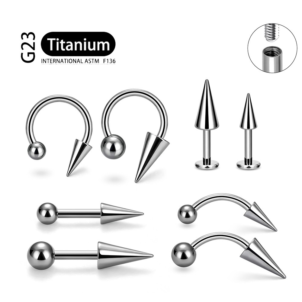 1Pcs Implant Grade F136 Titani - Body Jewelry Implant Grade avaliação e preço