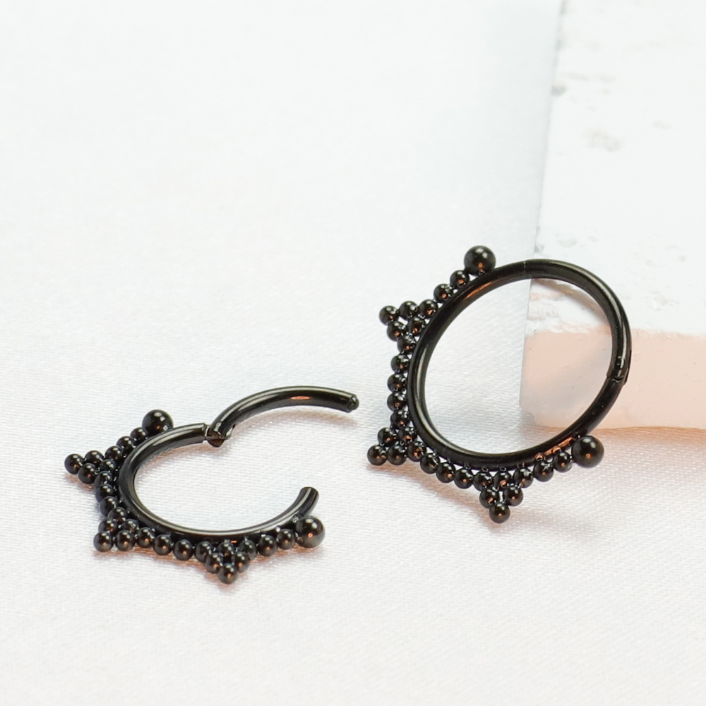 F136 Titanium Piercing Black N - Body Jewelry Implant Grade avaliação e preço