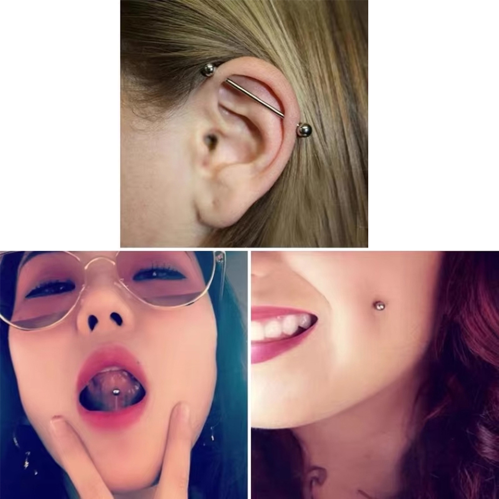 2pcs/lot ASTM F136 Titanium Im - Body Jewelry Implant Grade avaliação e preço