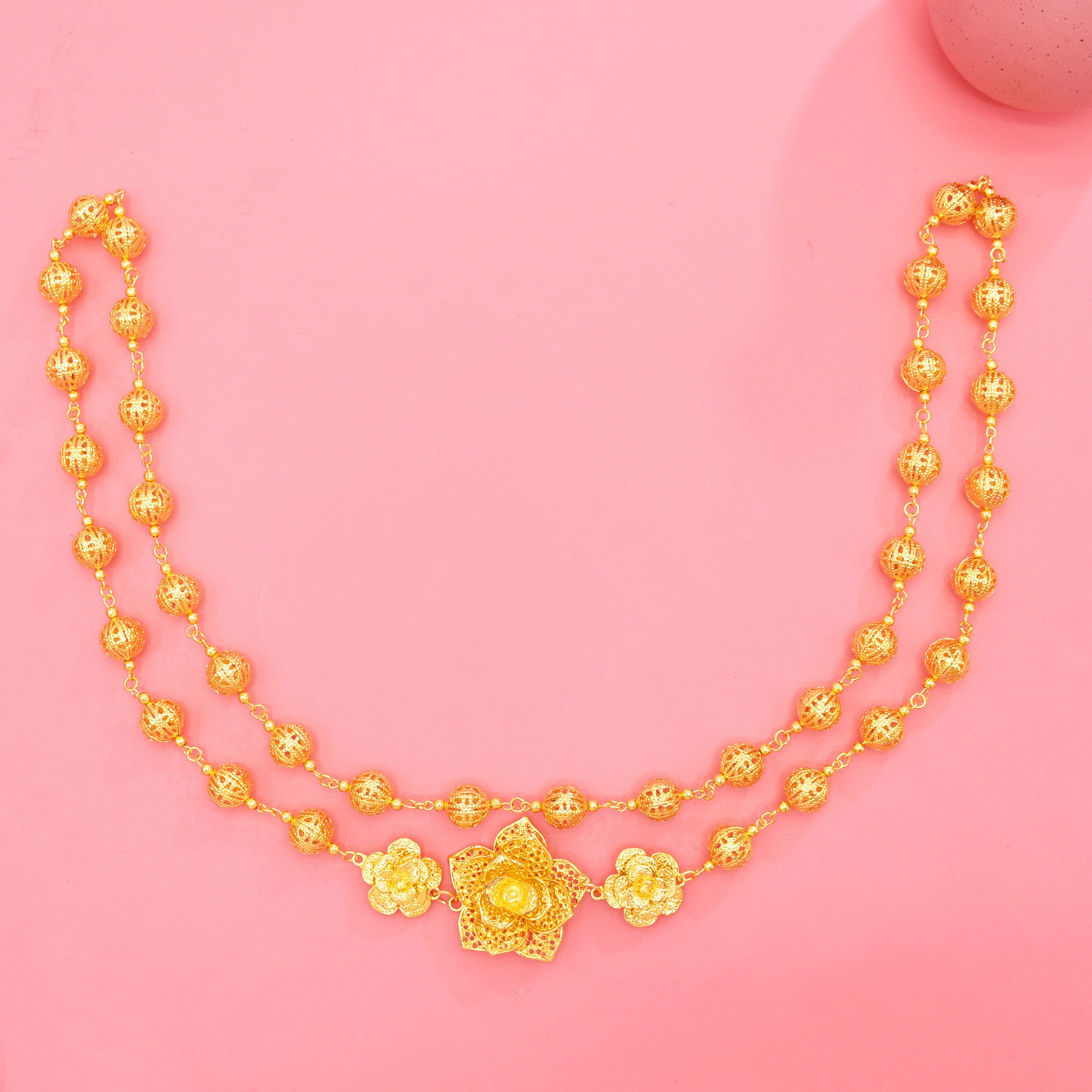 120Cm Golden Silvery Hollow Ba - Body Jewelry Dubai avaliação e preço