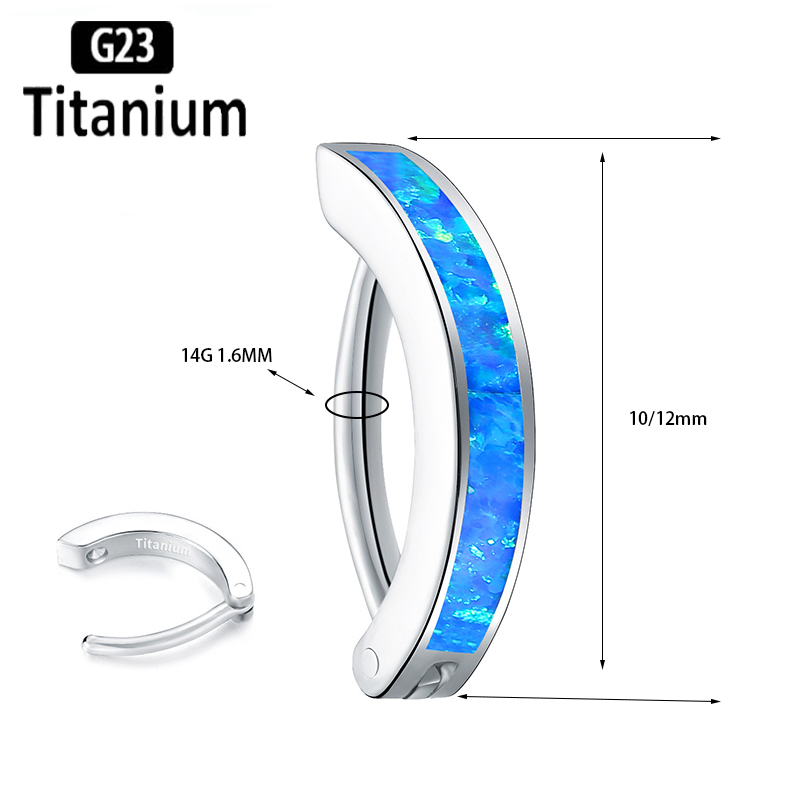 1PC 14G Implant Grade G23 Tita - Body Jewelry Implant Grade avaliação e preço