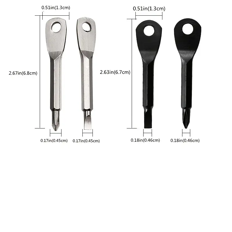 2 Keychain Screwdrivers in Bla - Body Jewelry Repair avaliação e preço