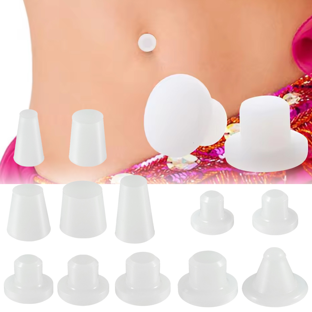 1-50PCS Silicone Belly Button  - Body Jewelry Repair avaliação e preço