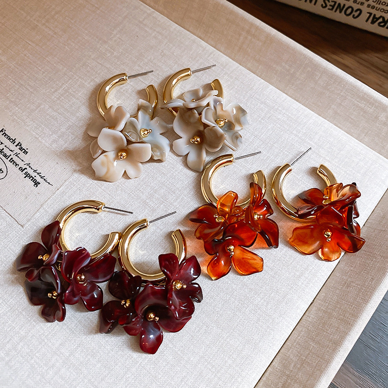 Maillard Flower Clusters Drop  - Cluster Stud Ear avaliação e preço